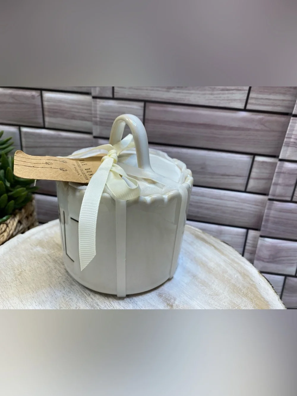 Rae Dunn ❤️Farmhouse “SALT “ceramic jar w/ lid NWT